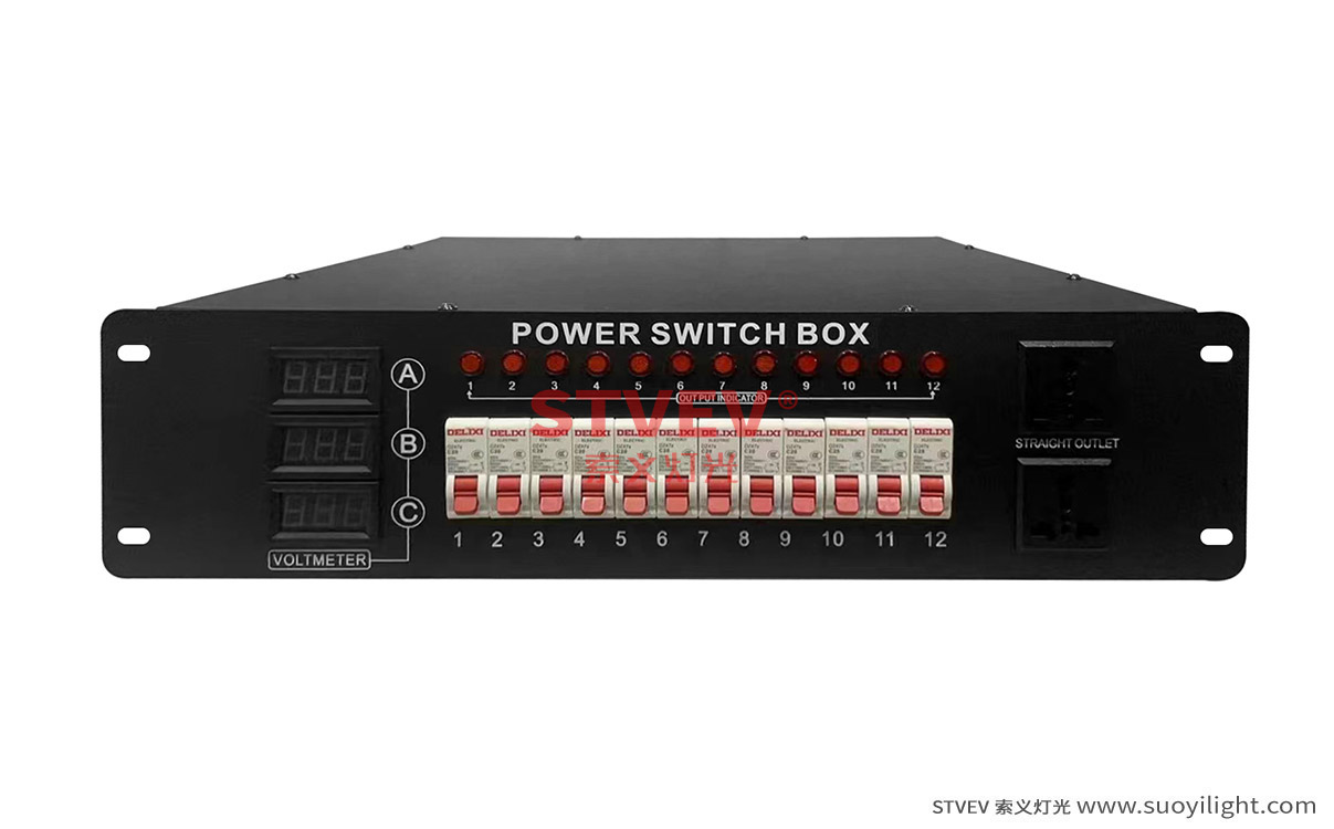 廣東12路電源直通箱